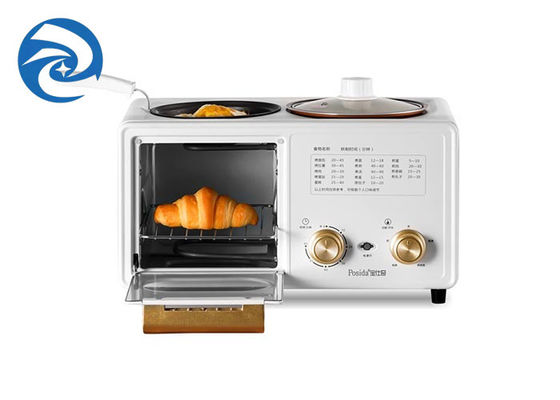 6L sartén eléctrica 3 en 1 las cocinas multi, máquina del desayuno de la luz 6.3qt