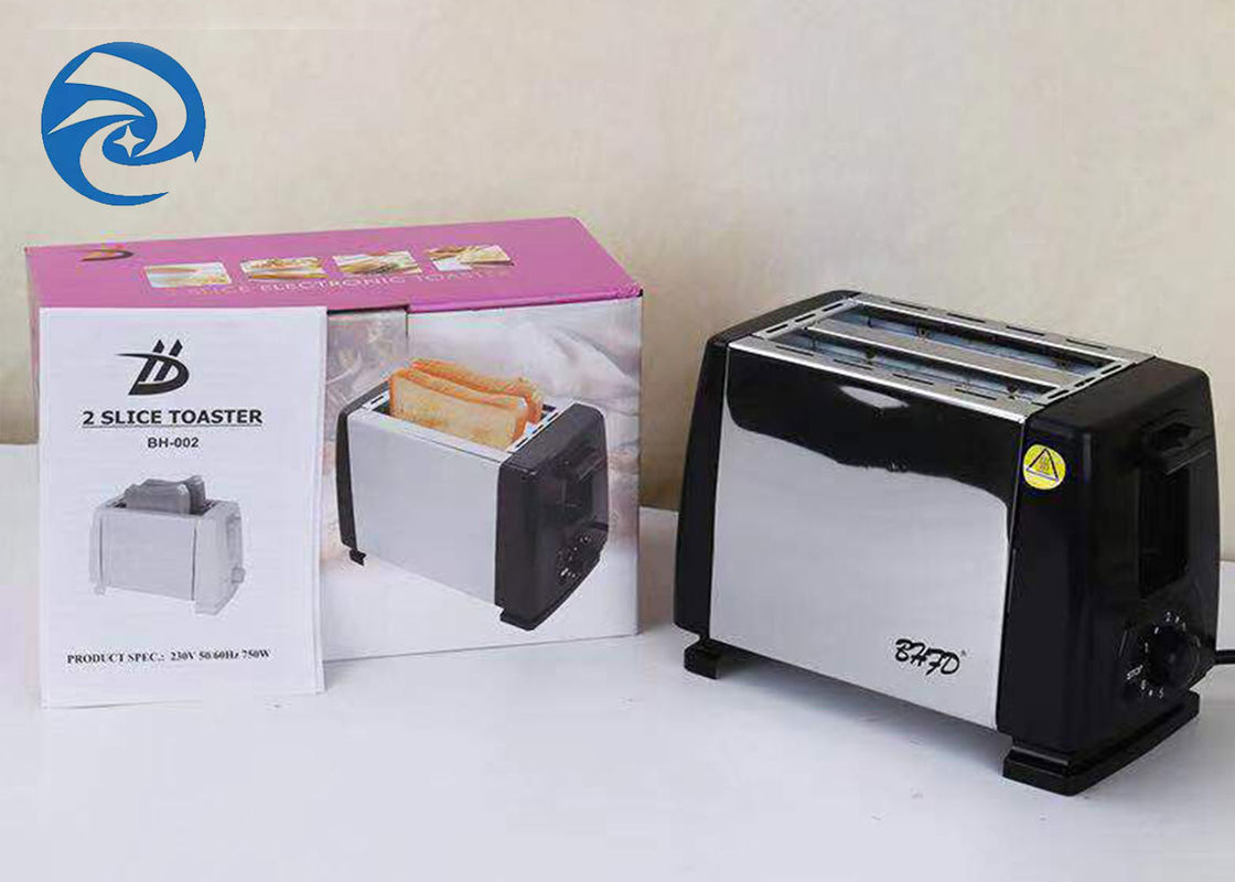 velocidades de acero inoxidable de la rebanada de la tostadora 2 del pan de 220V 750W 6