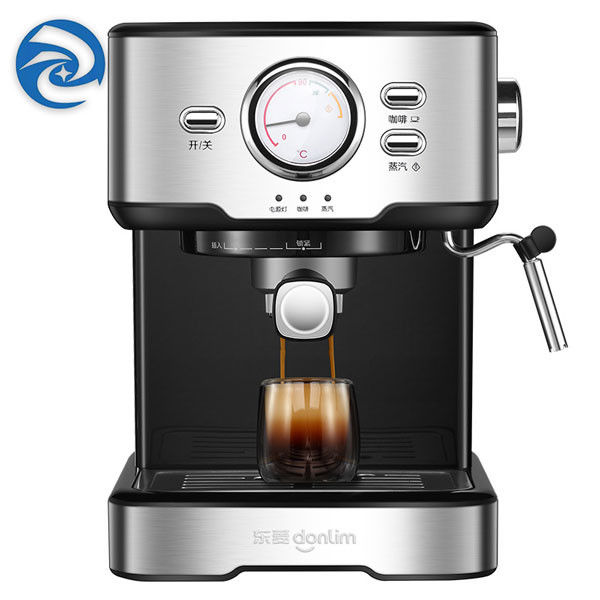 Máquina italiana del café del hogar 220V con el negro de Frother de la leche