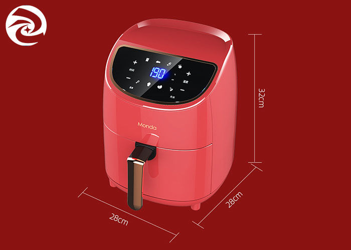 capacidad grande de las sartenes elegantes del aire de 3.5L LCD 3,7 cuartos de galón