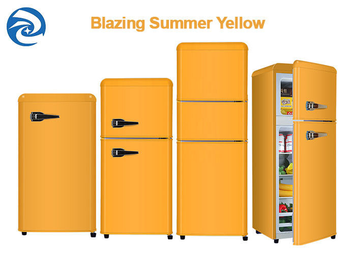 75L 90L 118L Mini Fridges With Freezer blanco retro 2,6 pies cúbicos
