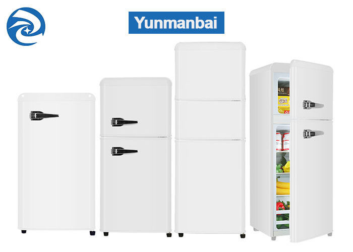 75L 90L 118L Mini Fridges With Freezer blanco retro 2,6 pies cúbicos