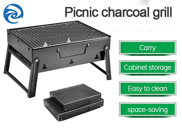 BARBACOA plegable portátil de acero inoxidable de los 35cm×27cm×20cm